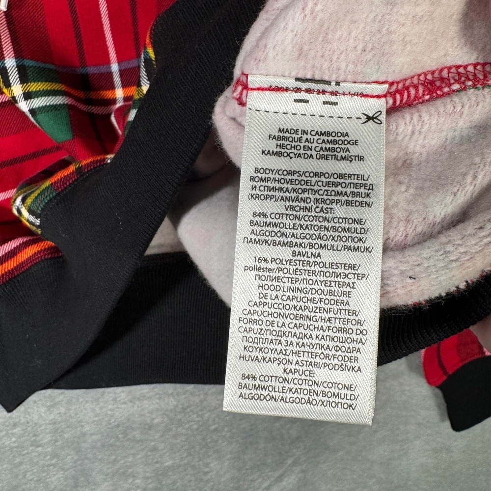 Polo Ralph Lauren Hoodie Womens S Red Plaid Tartan Fleece Pullover - Picture 6 of 10